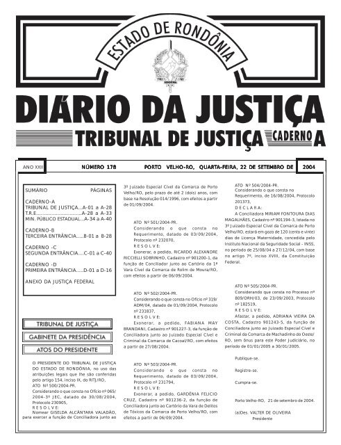 TRIBUNAL DIA 22-09-2004 - 1001743-02. 2011. 8. 22. 0601